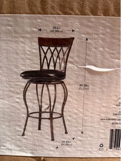 Metal swivel bar stools