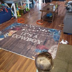 Baby Shower It's A Cowboy Back Drop