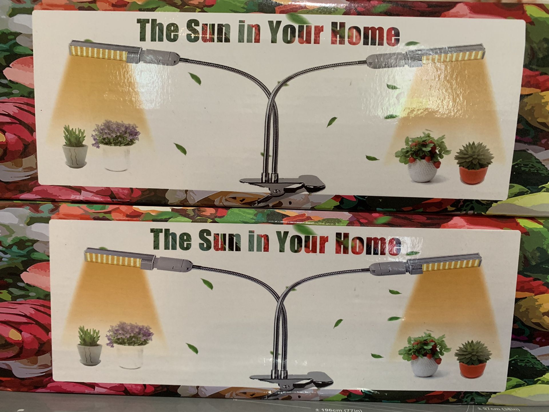 Indoor plant sun/grow light pack of 2 (2 pack with 2 each)