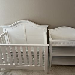 Crib and Changing Table