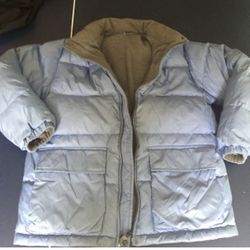 Lands’ End Reversible Puffer Jacket Sz Youth L 14/16