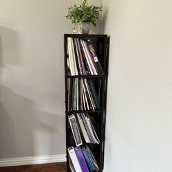 Black bookshelf