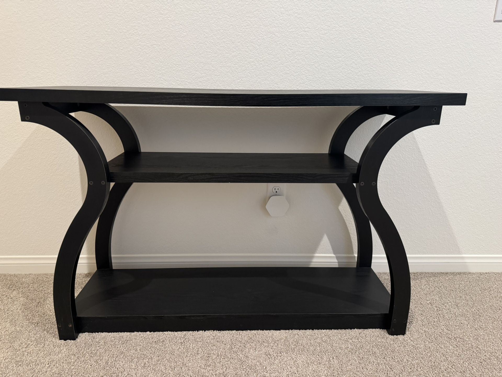 Console Table - Black Wood
