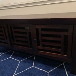 Brown Wooded Storage Cabinet