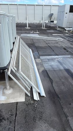 Screen panels galvanized