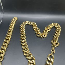 Stainless steal chain and bracelet 