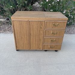 Horn sewing cabinet