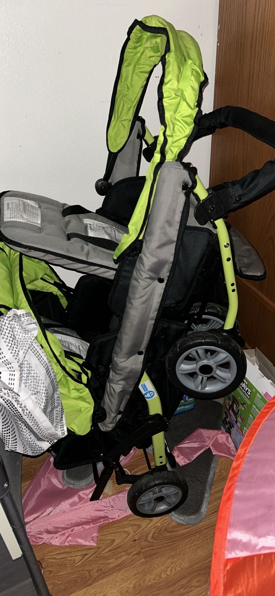 Triple Seated Stroller  Green By Foundation 