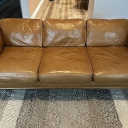 Article Timber Charme Tan Sofa  