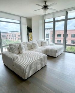 Color Options Corduroy Sectional Couch W Double Chaise Set Fast Delivery Only $39 down payment 👉 Please ask Jon Green for a discount when you arrive!