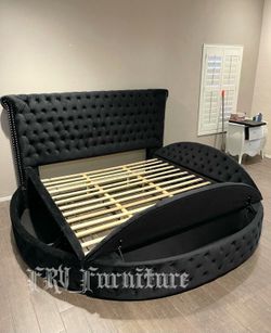 New Queen bed frame with mattress