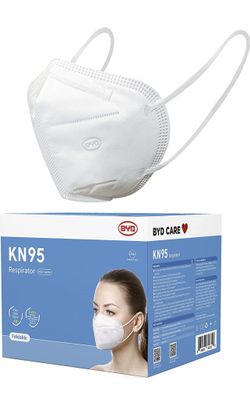 Adult KN95  Disposable Face Mask White Color  50 Pieces/box  