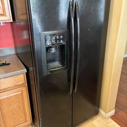 Black refrigerator