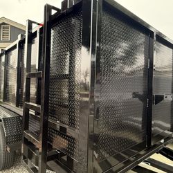 New 8x4x12 Hydraulic Dump Trailer 