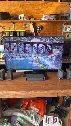 Samsung Flat Screen TV with Sony Speaker System