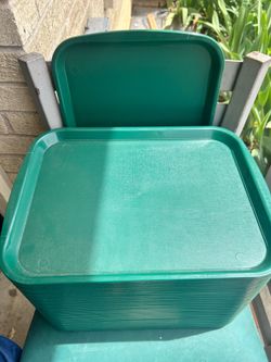 40 Plastic Food Trays 14x10.5
