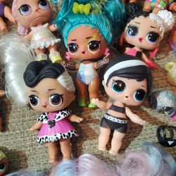 Lol Doll's, With Exchangeable Heads  & Accessories 
