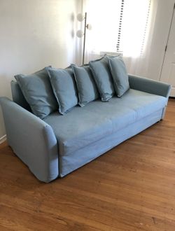 Blue IKEA HOLMSUND Sleeper Sofa