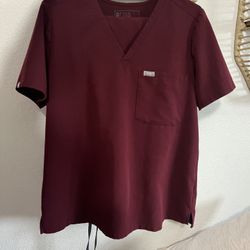 Figs Maroon Scrubs Women
