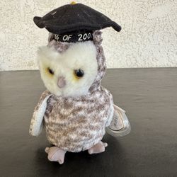 TY Beanies Baby Owl Graduation Class Of 2001 