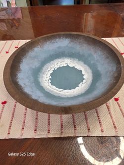 Weston  Mill Bowl hand-painted wood bowl