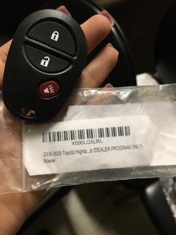 Toyota Highlander remote