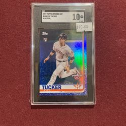 2019 Topps Opening Day KYLE TUCKER rookie SGC 10 Blue Foil 