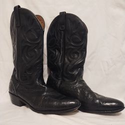 Ariat Men’s Cowboy Boots 11.5 D – Black Leather (Good Condition)