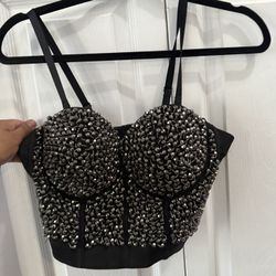 Studded Corset Top