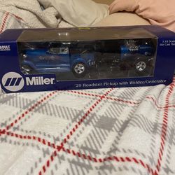 Miller ‘29 Roadster Pickup Die-Cast 1:18 – Collector’s Edition w/ Welder Trailer