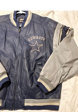 Vintage Mirage Dallas Cowboys Mens L 💯 Leather Jacket NFL Football