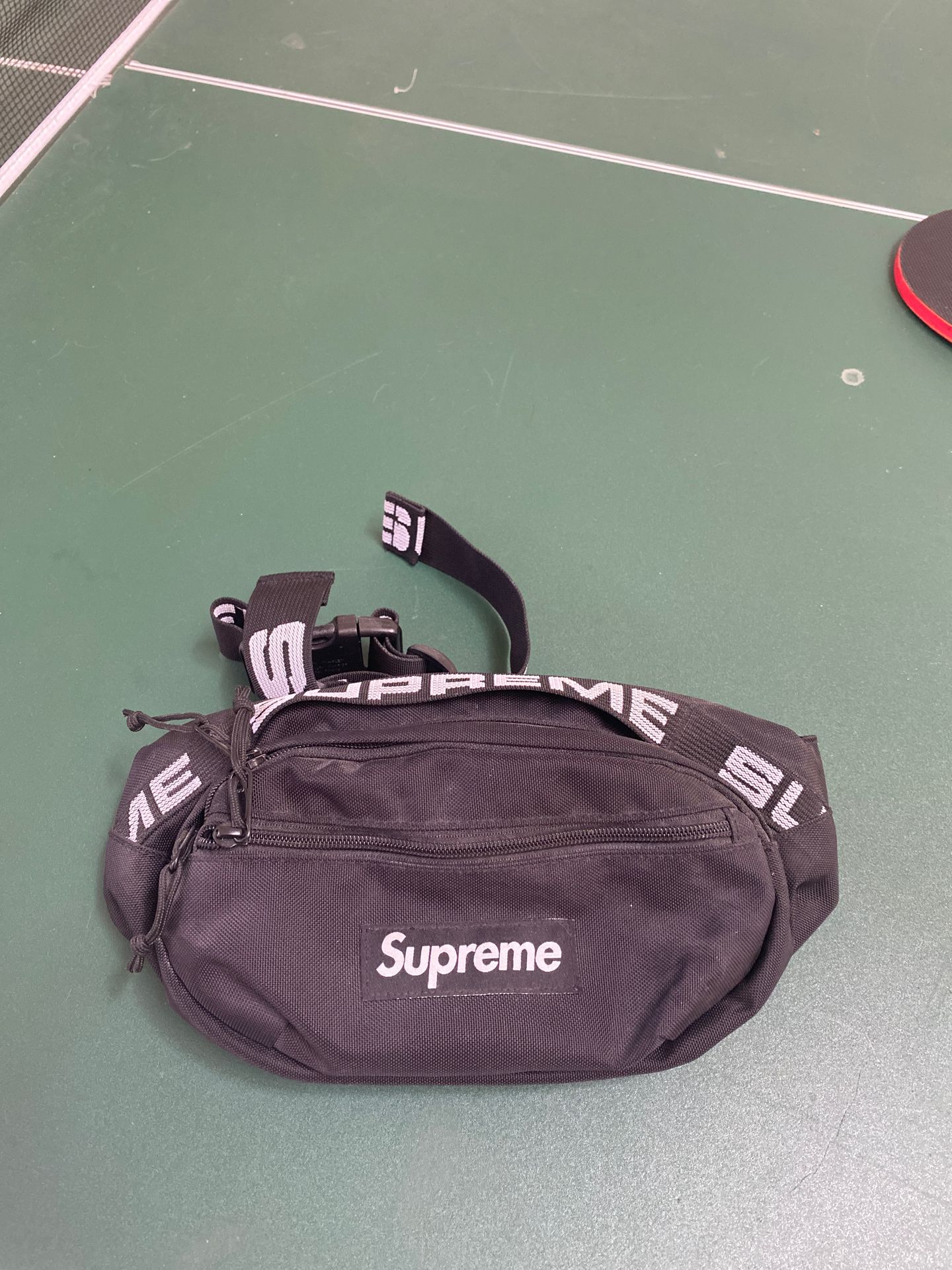 supreme waist bag box logo black phanny pack bag