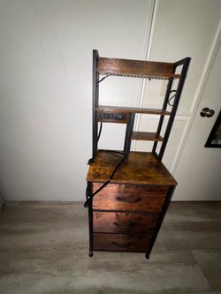 Mini dresser with USD and LED Lights