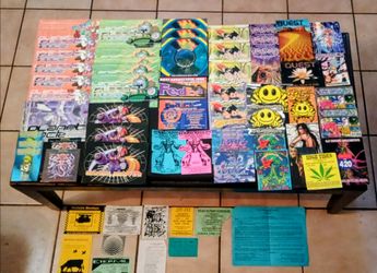Vintage 90s rave flyers collection