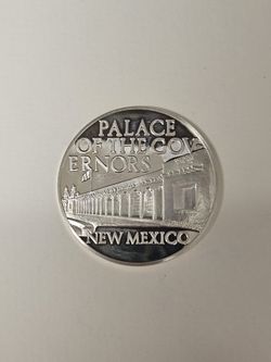 Santa Fe New Mexico 1972 Palace Of The Governors Sterling Silver Medal