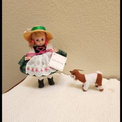 Like New 8" Madame Alexander Doll/Heidi with Goat/Storybook/Gift/Collectible 

