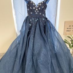 Small cobalt Blue Wedding Dress 
