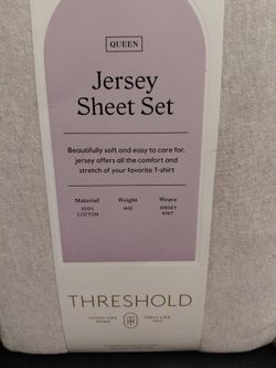 Threshold Queen Jersey Sheet Set