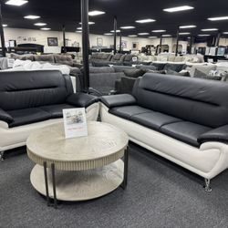 Leather Sofa & Loveseat. 🚚WE DELIVER🚚