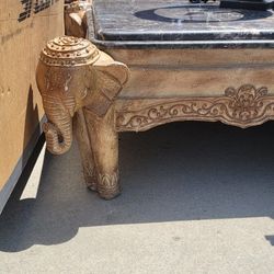 Marble Elephant Table