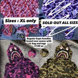 Bape hoodies