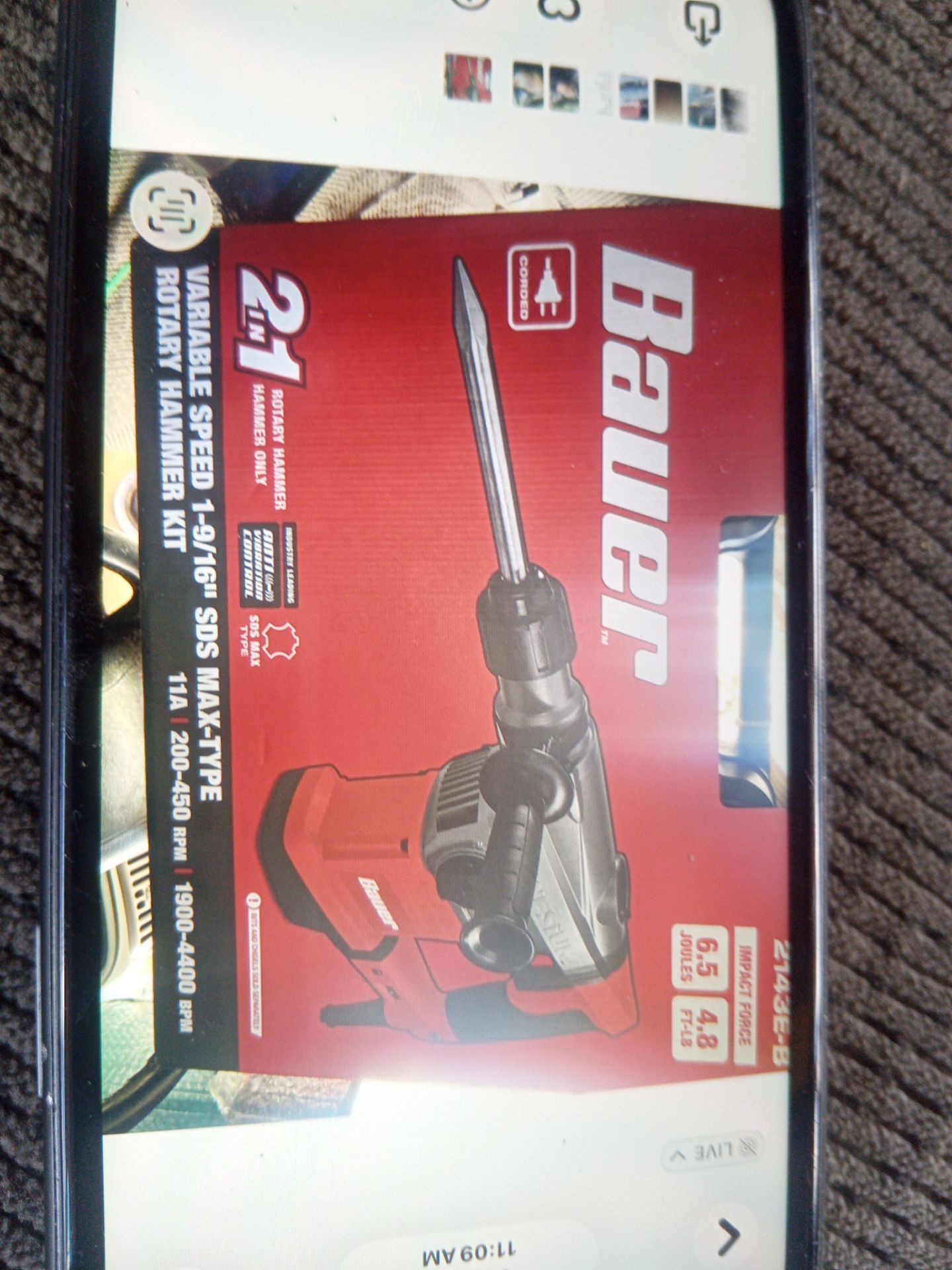 Two in one rotary hammer