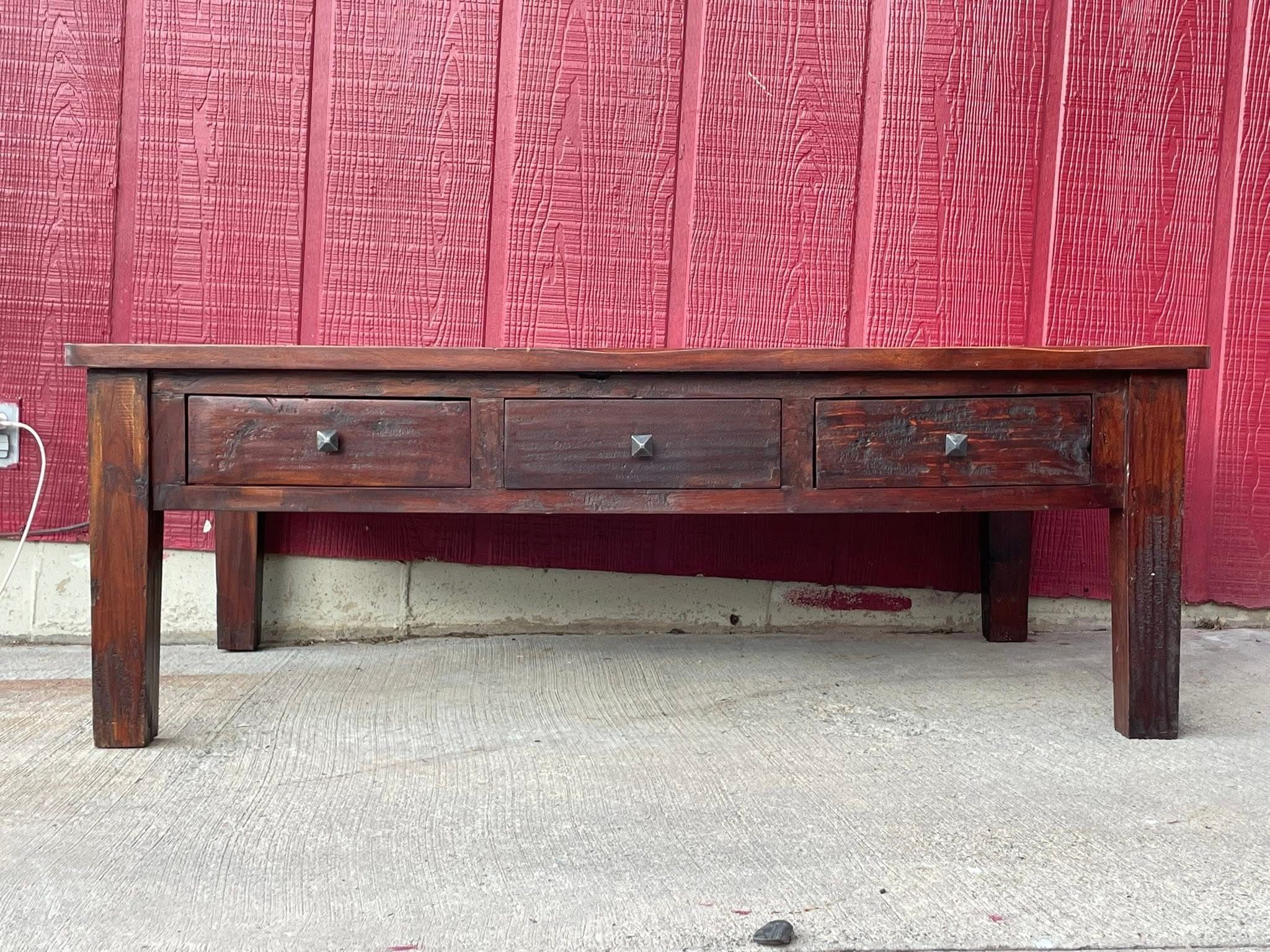 Rustic Solid Wood Coffee Table