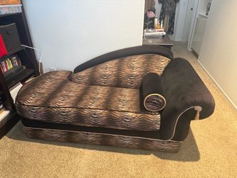 Animal Print Chaise Lounge Sofa