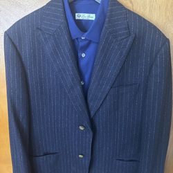100% Italian Wool Men’s Blazer Jacket Size 40R