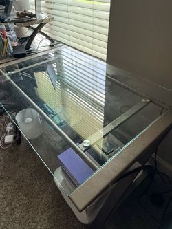 Glass desk set for sell (2 desk)