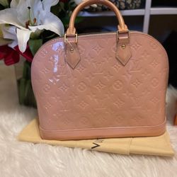 AUTHENTIC LV ALMA VERNIS PINK BAG (PM)