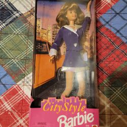 1997 Mattel | City Style Barbie Doll | Purple Suit