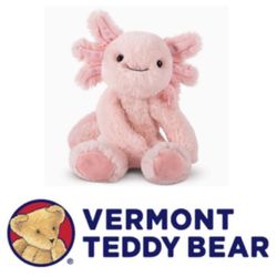 NEW!  Vermont Teddy Bear Axolotl 12” Plush