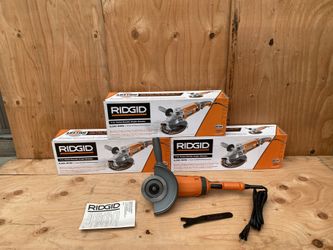 Ridgid 7” Twist Handle Angle Grinder 8,200 RPM Powerful 15 Amp Motor Model R10202